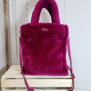 Kate Spade Sam Fluffy Faux Fur Tote